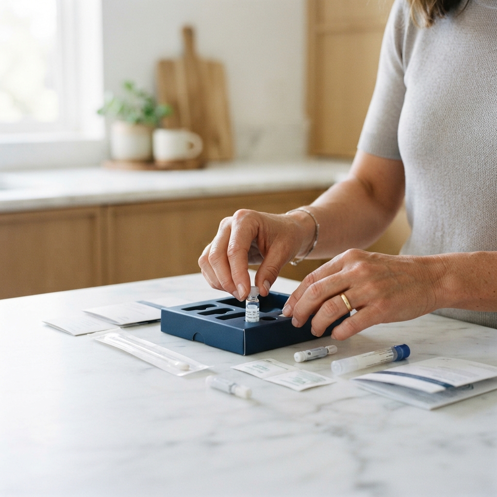 Precise preparation of medical health test components