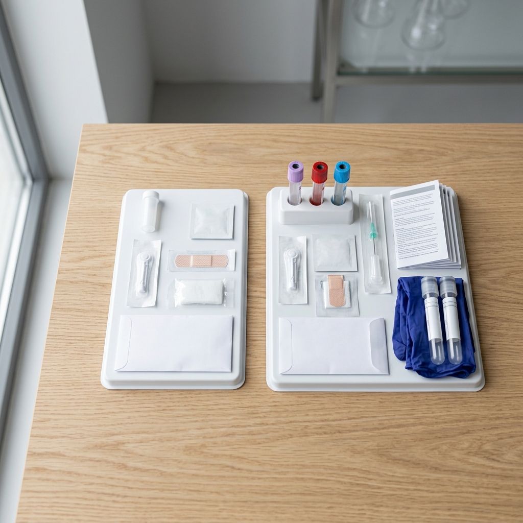 Basic and comprehensive blood collection kits comparison