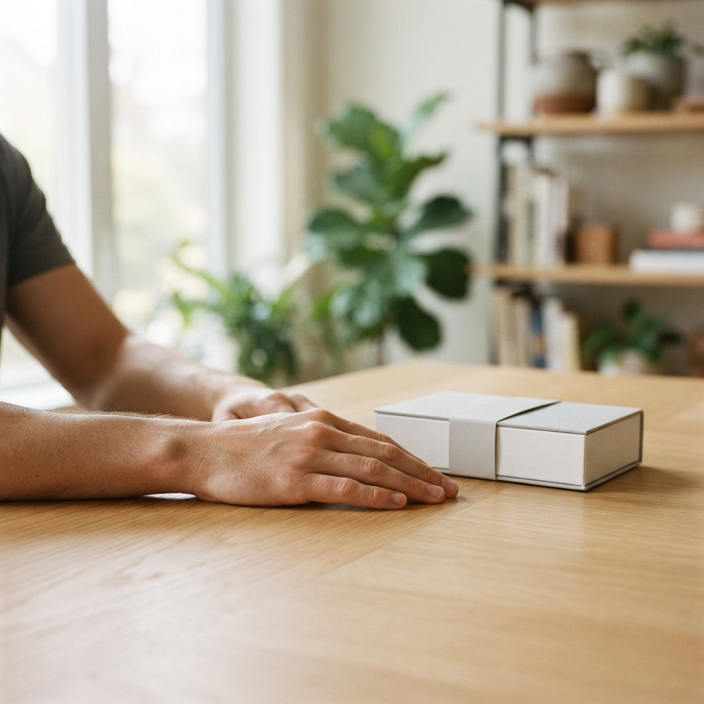 Professional healthcare collection kit on a clean table