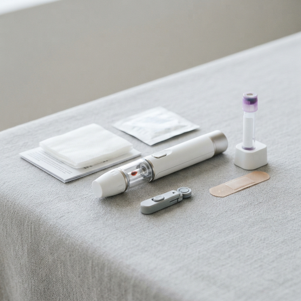 Professional at home health testing kit