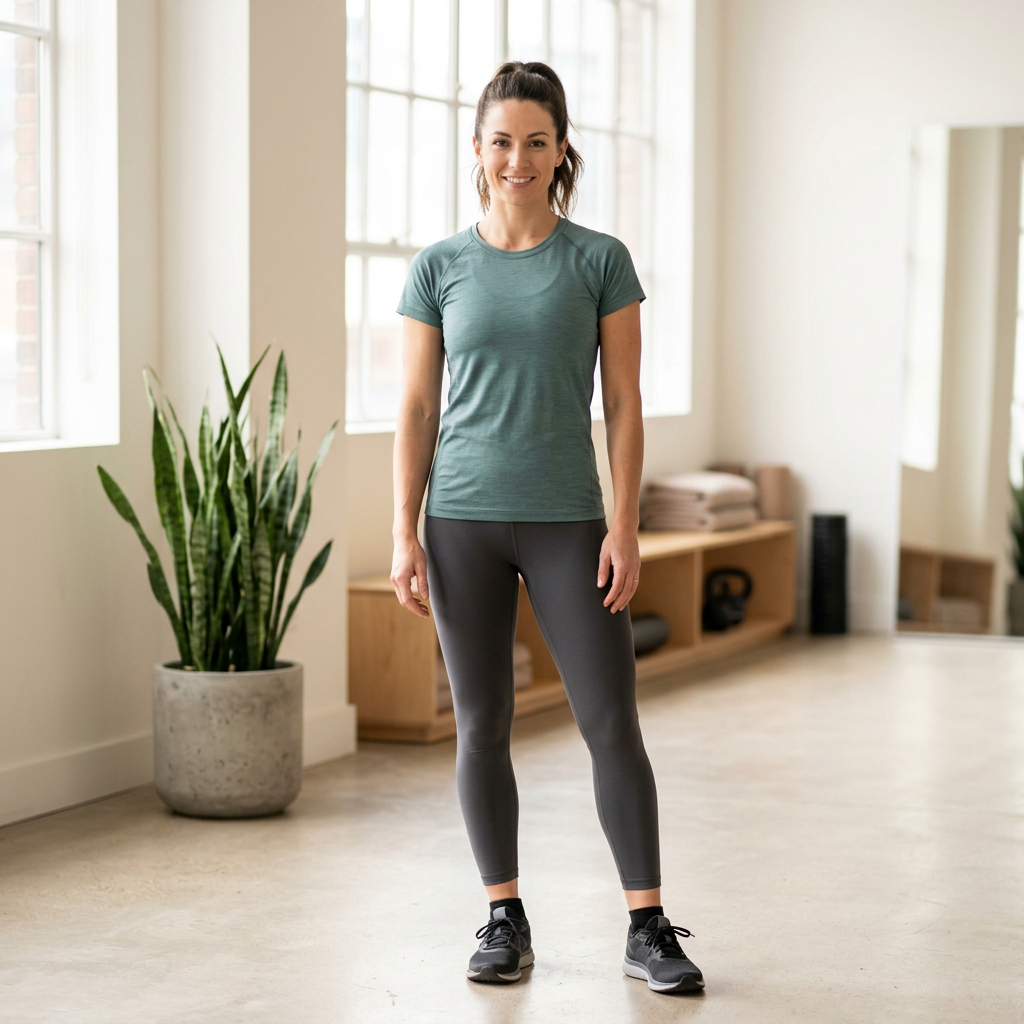 Confident individual embodying proactive health management