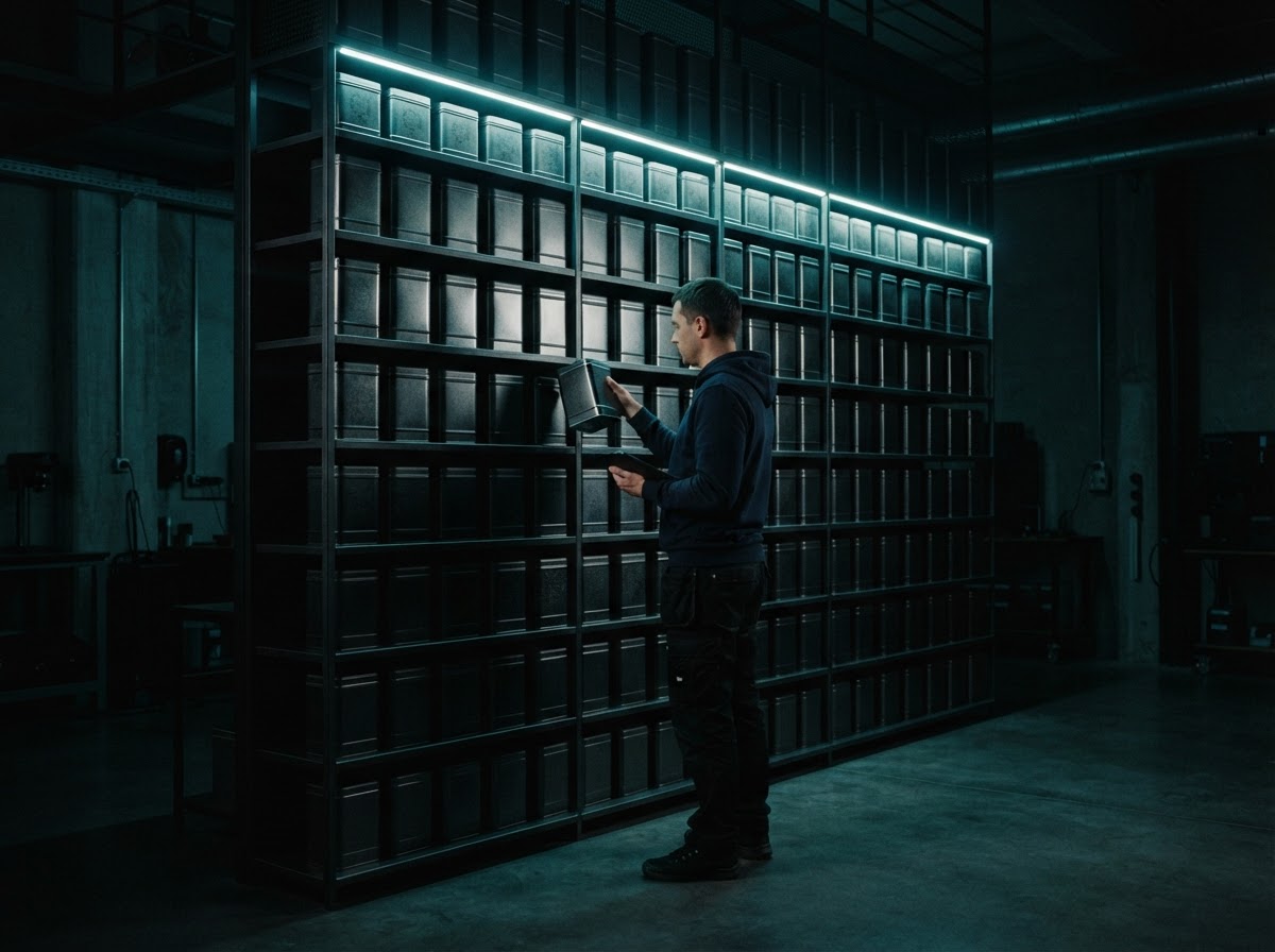 Developer evaluating infrastructure options in a dark workspace