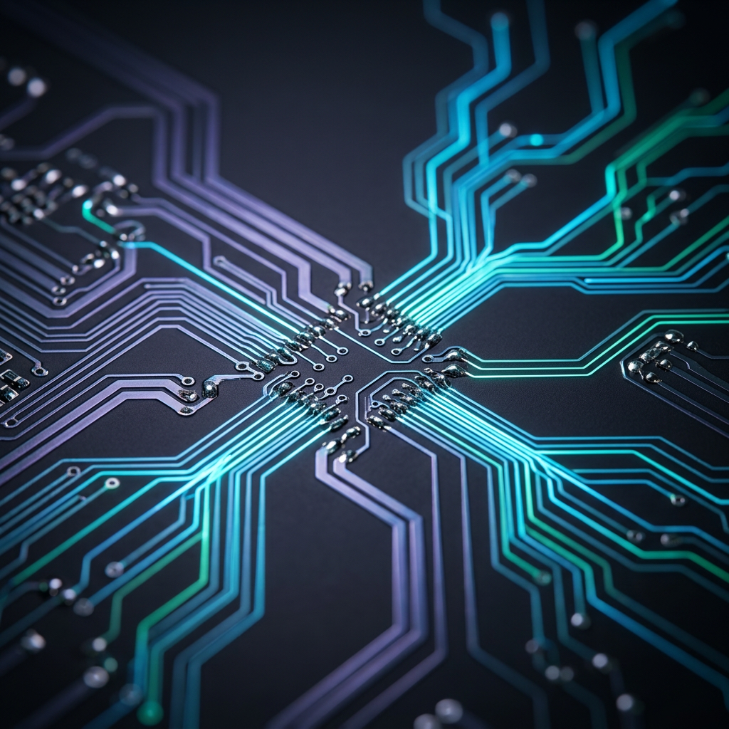 Abstract visualization of distributed data shard nodes