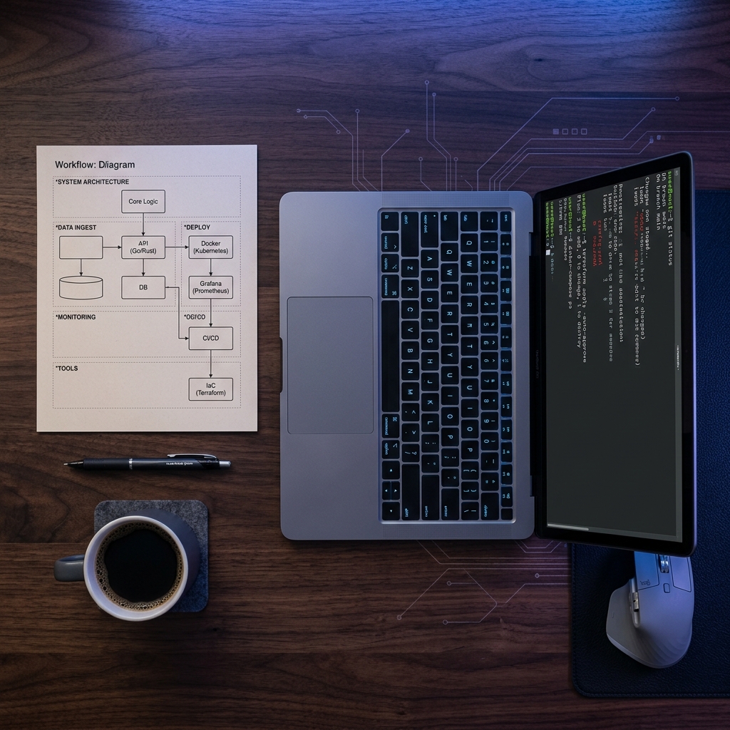 Engineering workspace with CLI tools and workflow planning