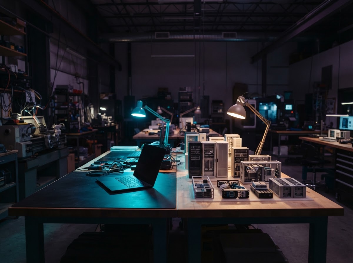 Comparison of two distinct engineering workspaces