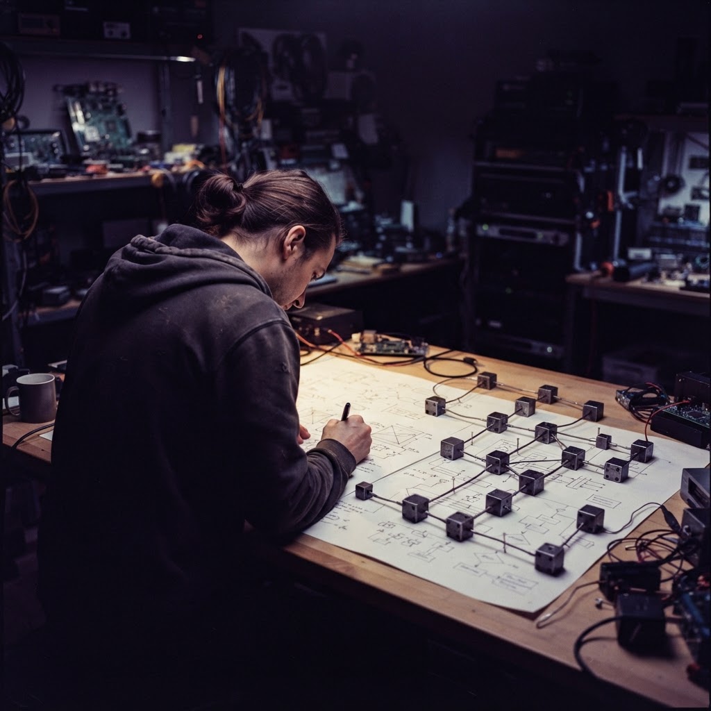 Developer planning system architecture with physical modules