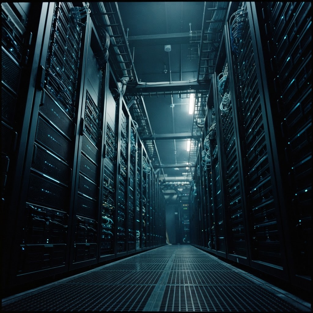 Sophisticated server rack infrastructure in a data center