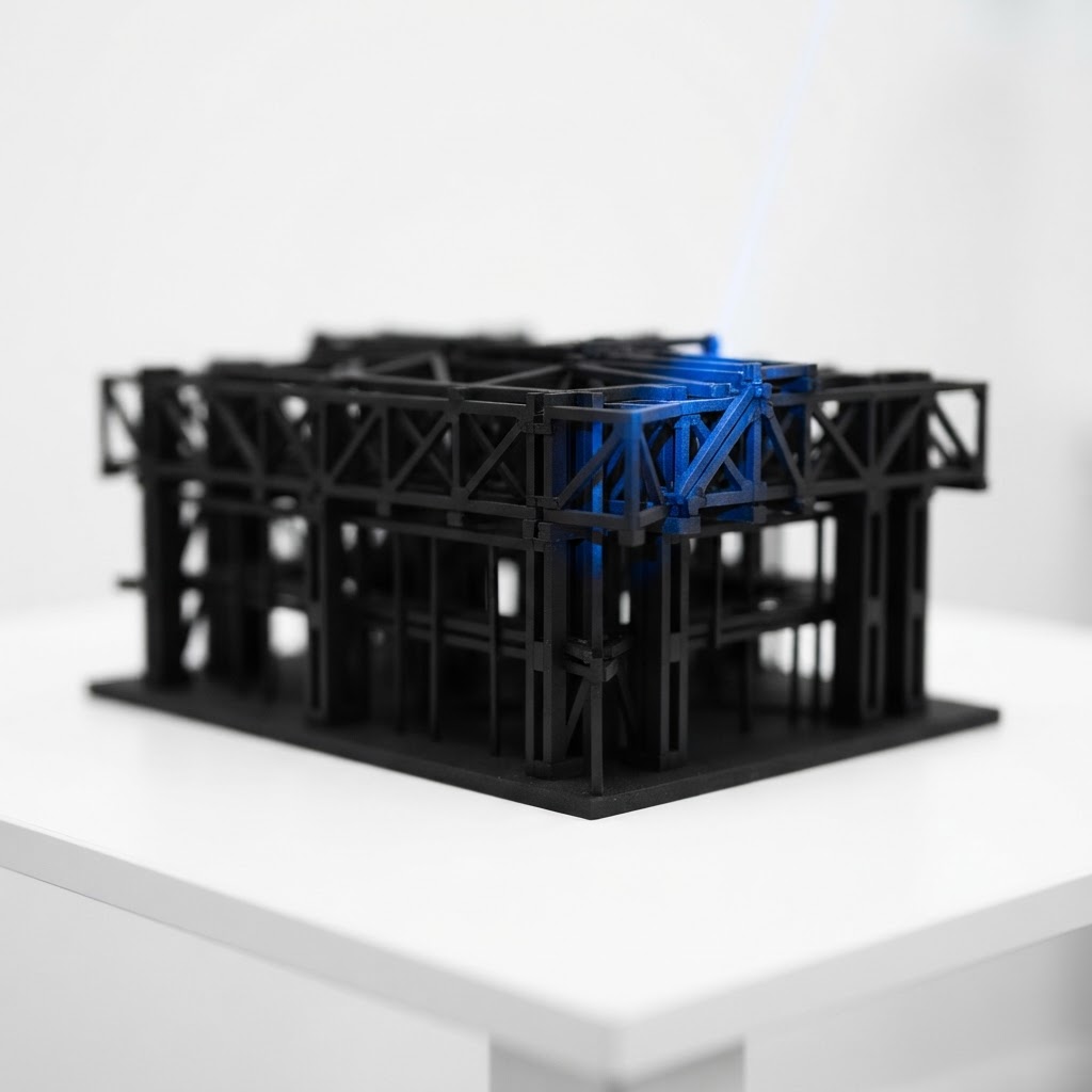 An architectural model representing the structure of managed AEO systems