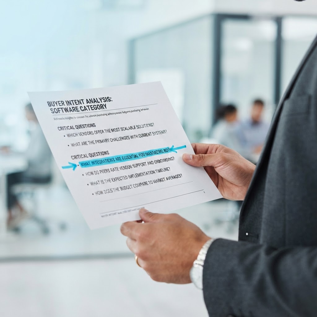 Focusing on high value buyer intent questions