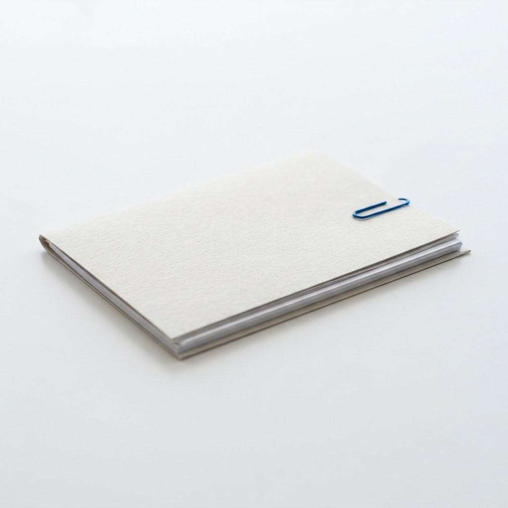 A single professional folder on a clean white surface