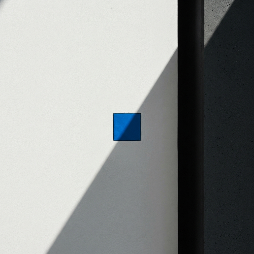 Abstract architectural interior showing corporate brand color palette