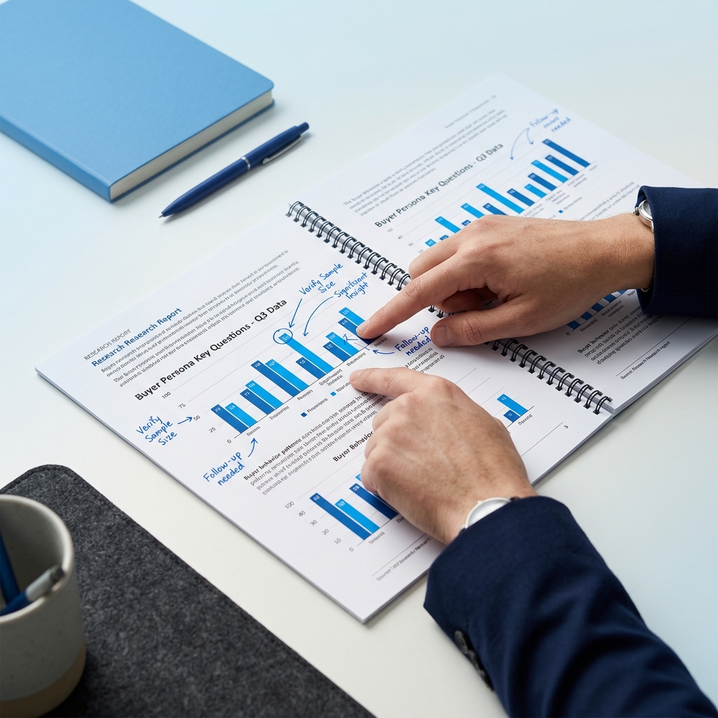 Strategic analysis of buyer research insights