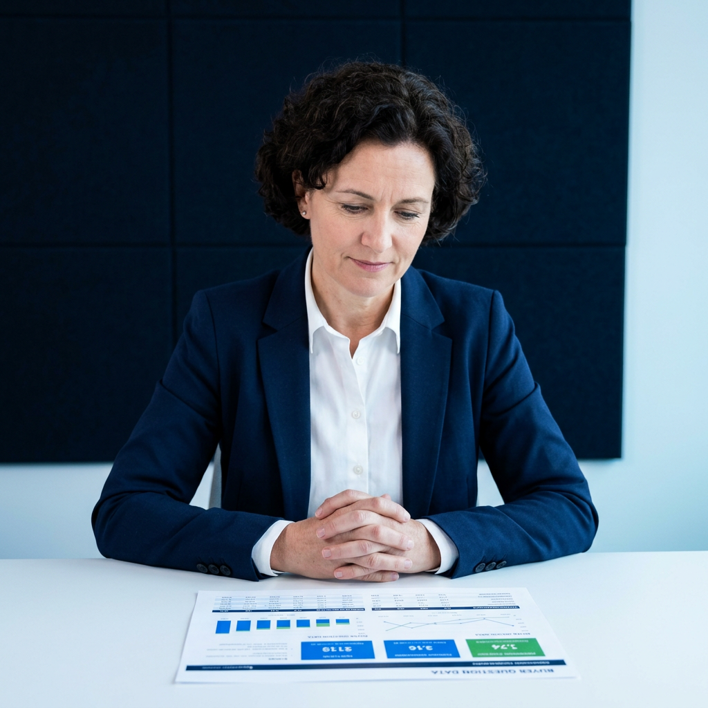 B2B leader reviewing AEO strategy insights