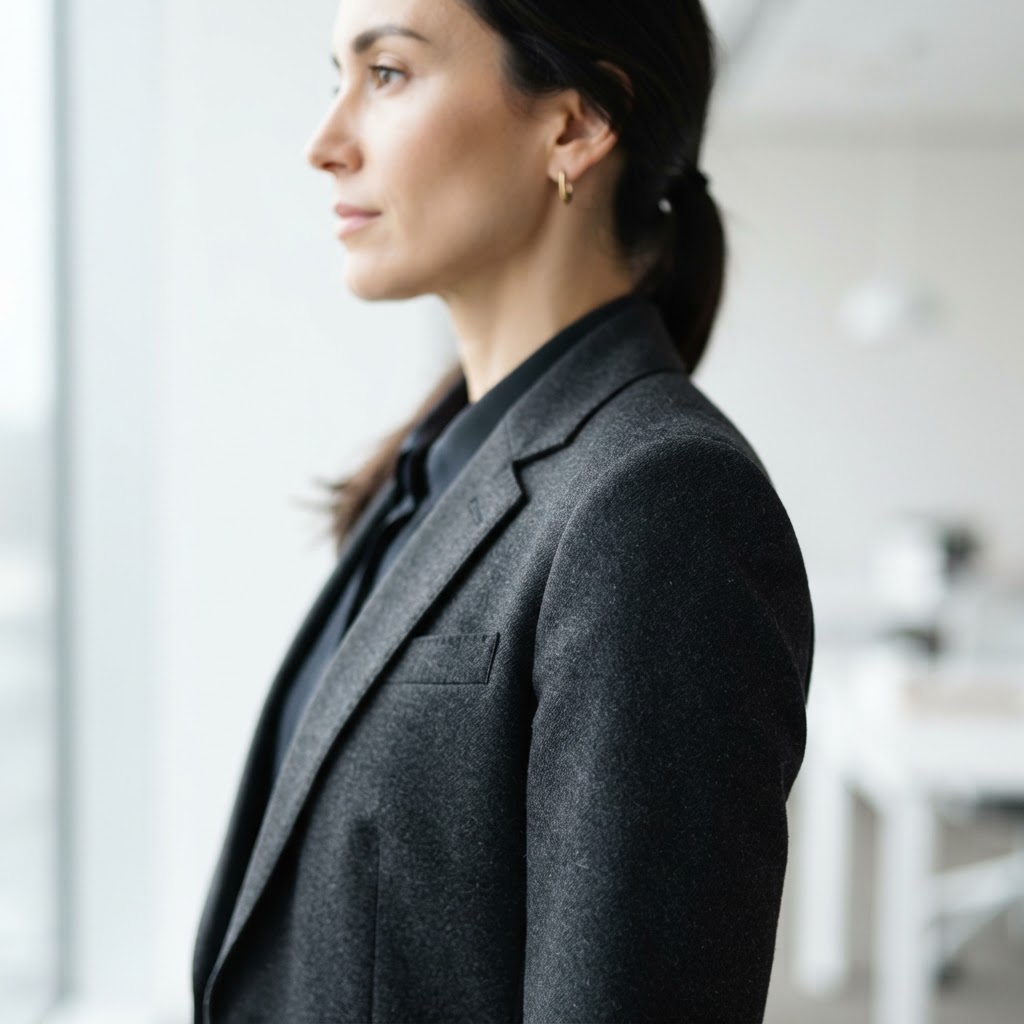 Professional business person in a focused office environment