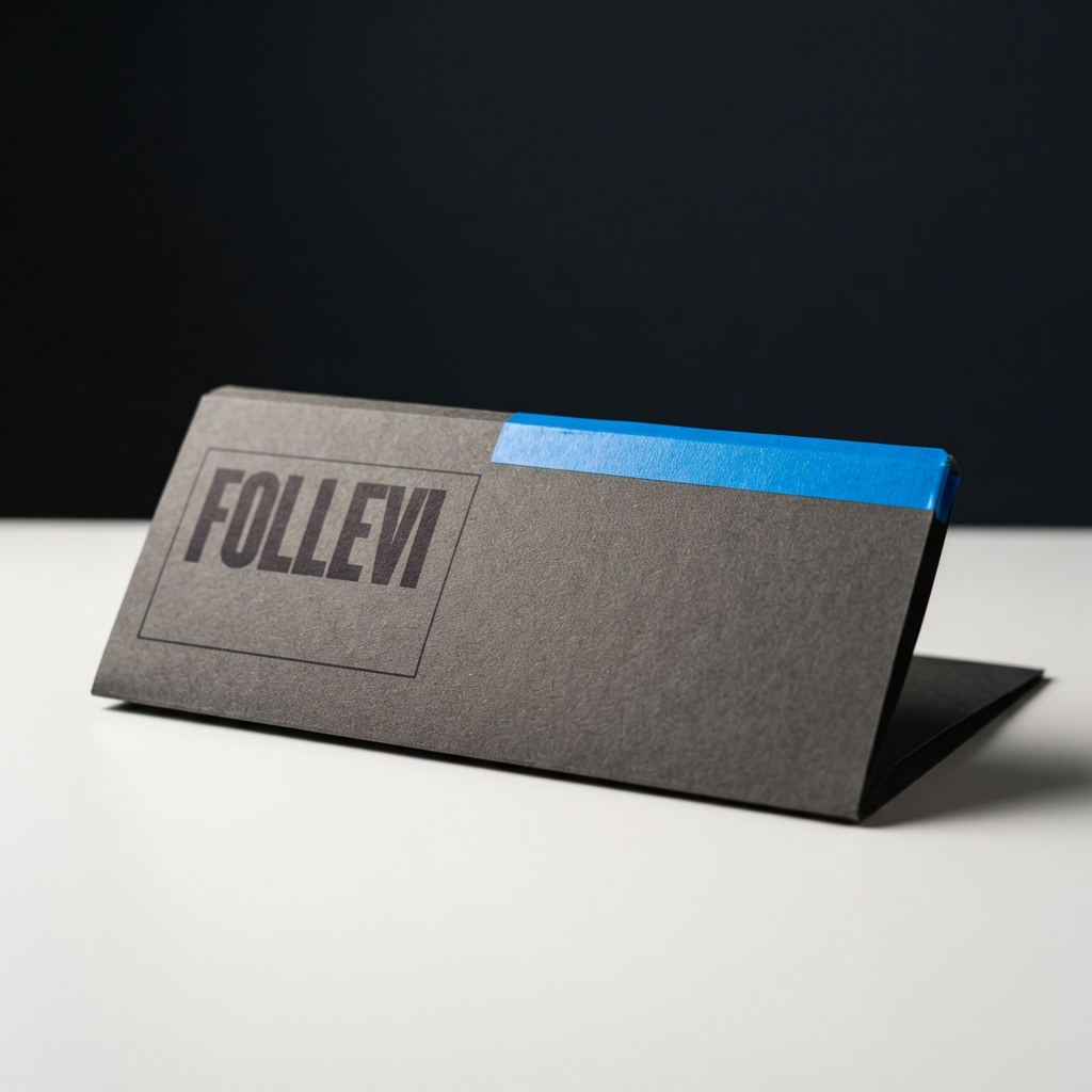 A crisp, organized professional file folder on a white desk