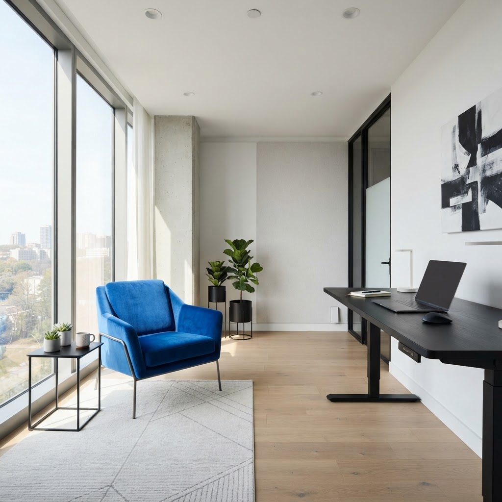 Minimalist office space representing consolidated professional focus