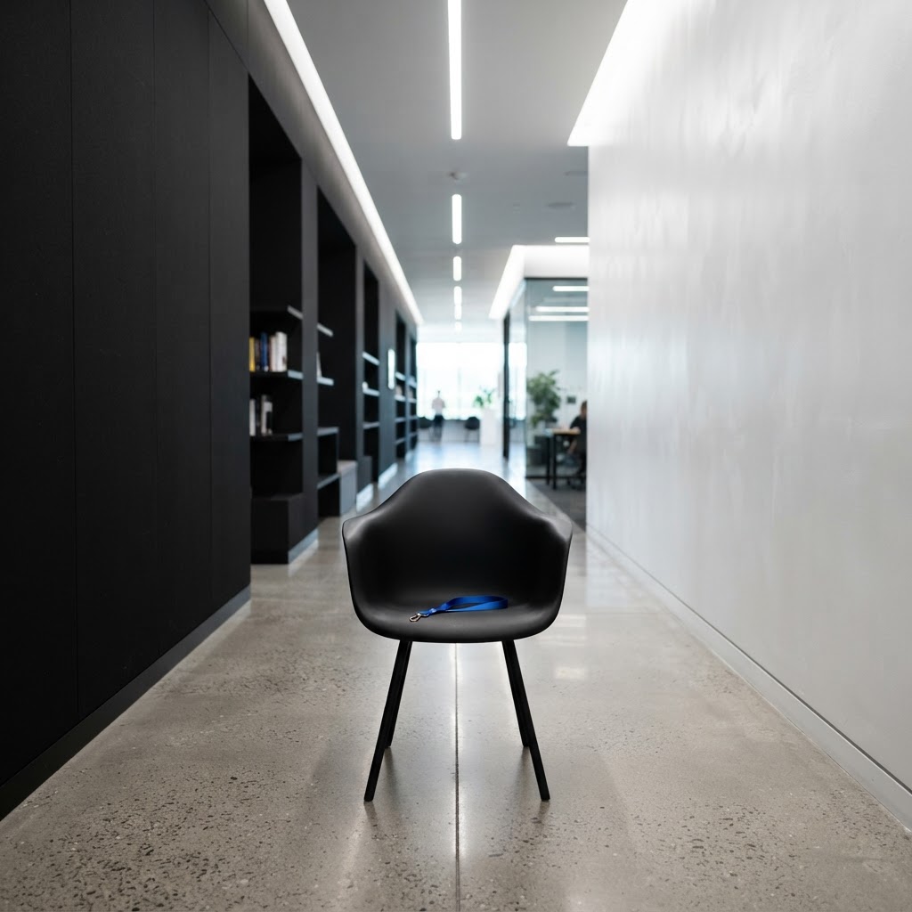 Modern minimalist interior with architectural contrast