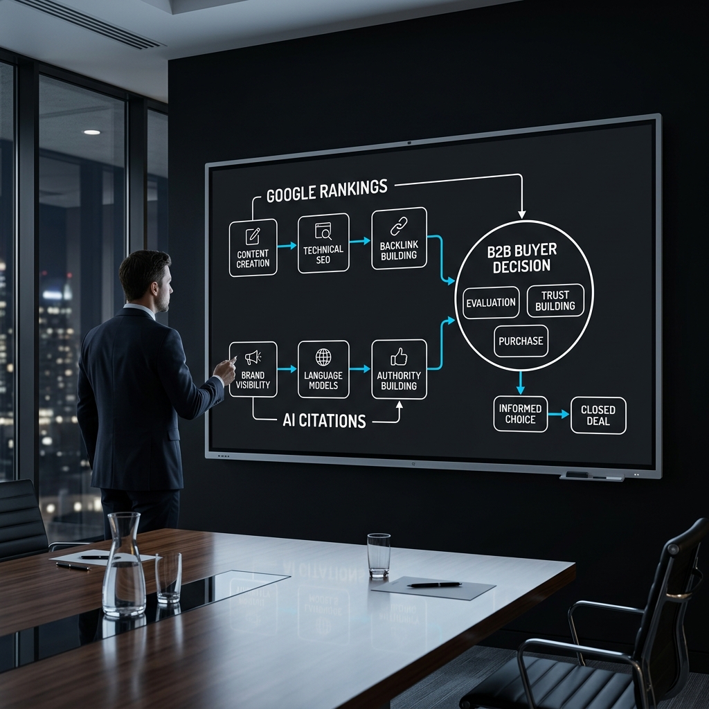 Dual channel visibility framework diagram