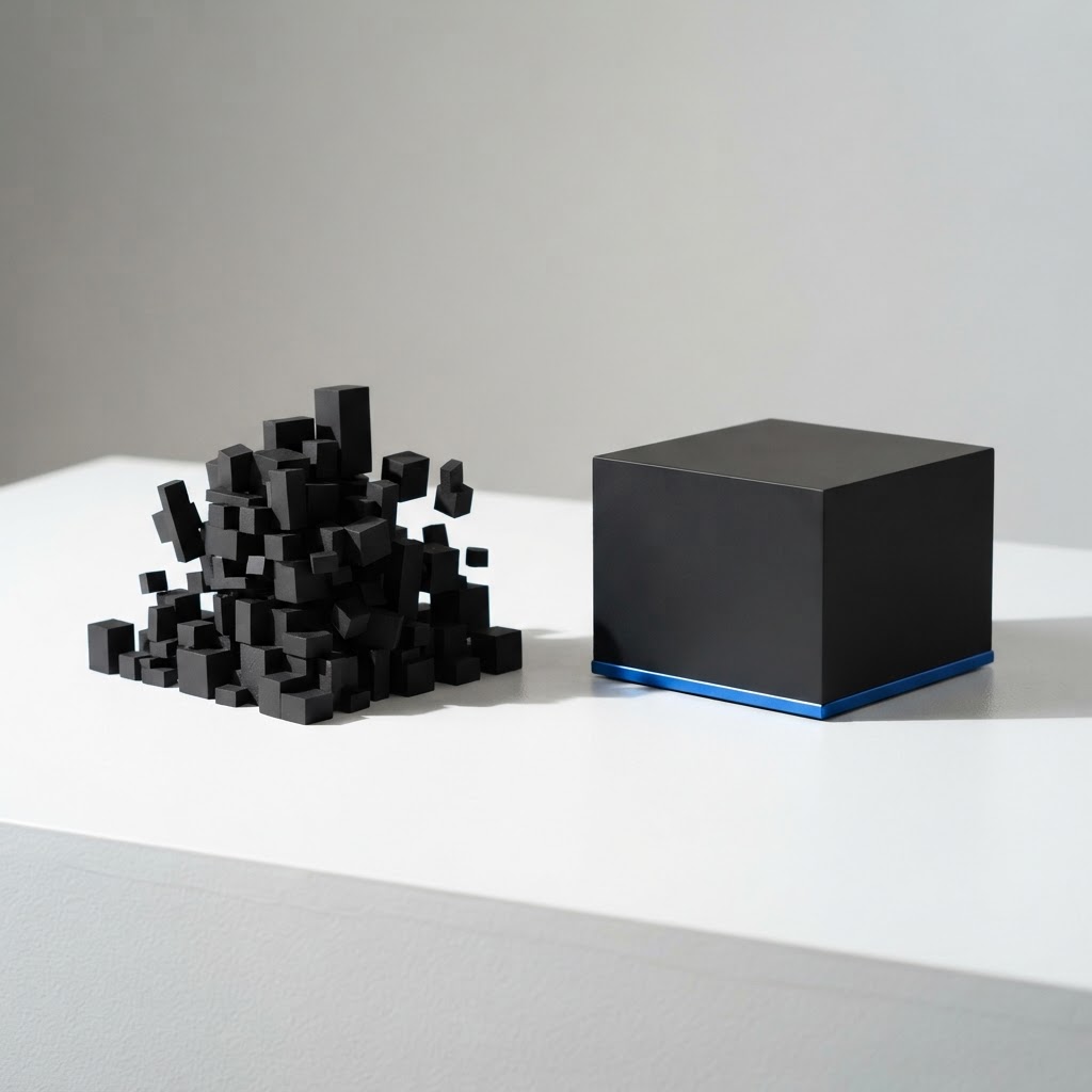 Two architectural models representing traditional SEO versus AEO strategy