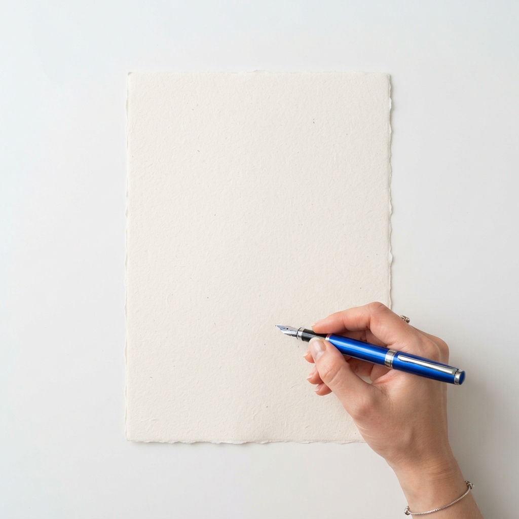 A hand preparing to sign a professional service agreement
