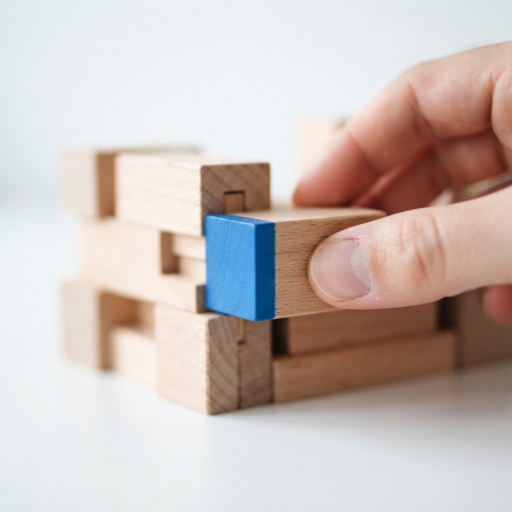Adding a blue accented block to a structure