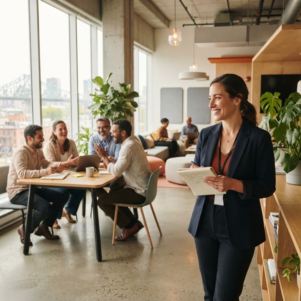 HR manager in a bright modern office