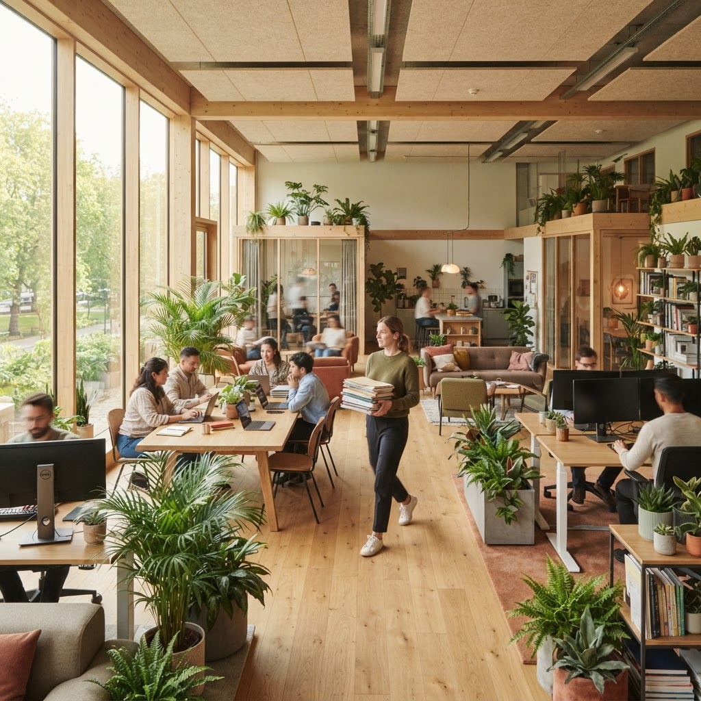 Spacious and modern Canadian office interior