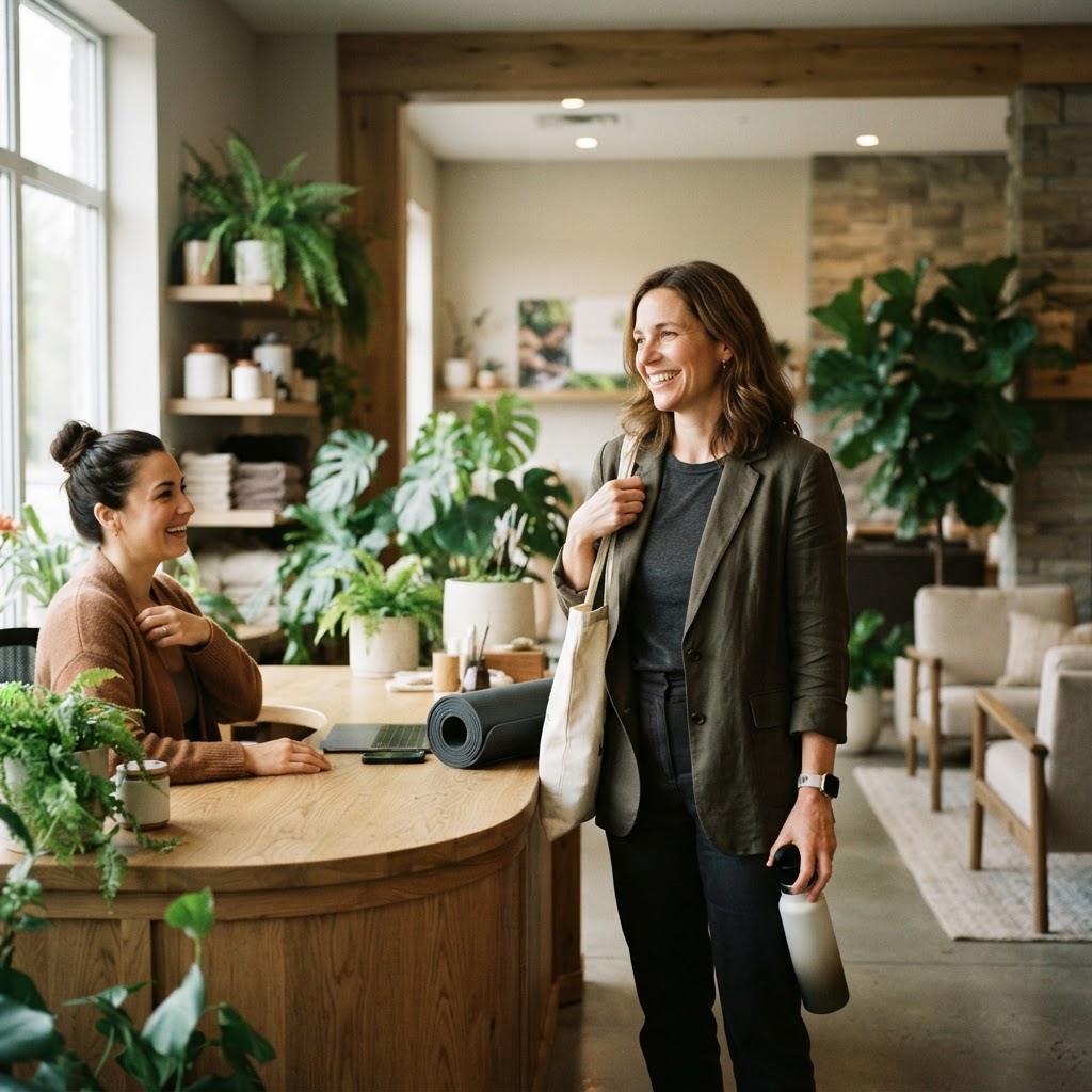 Employee feeling empowered after a wellness appointment