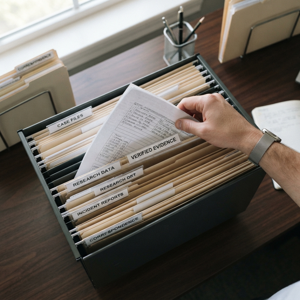 Organizing verified regulatory documents for audit