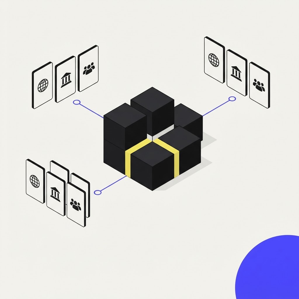 A modular AI hub connecting multiple risk management data points
