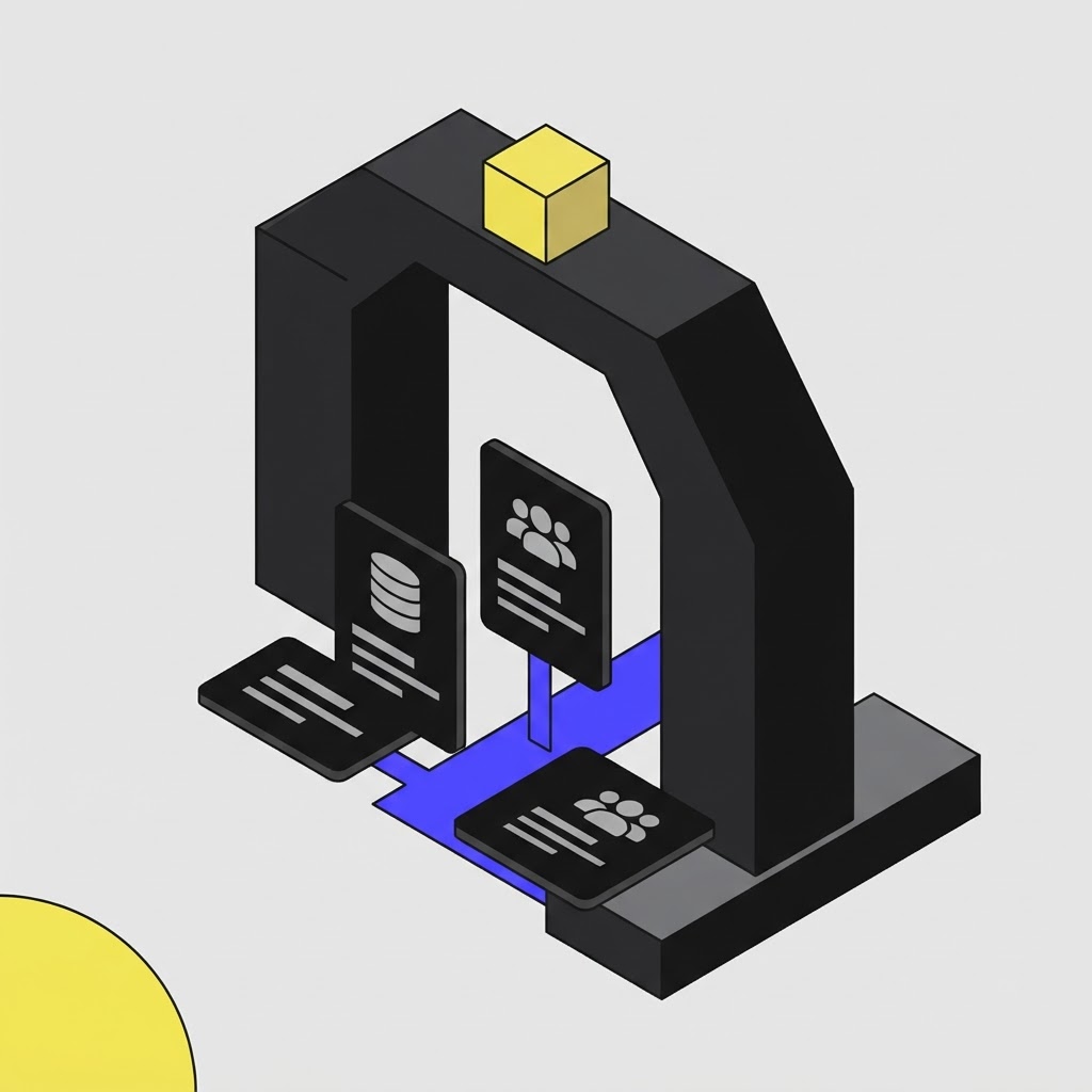 Archway portal illustration representing institutional AI compliance integration