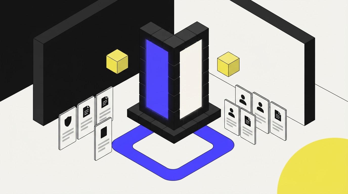 A dual-sided monolith structure representing a comparative platform decision.