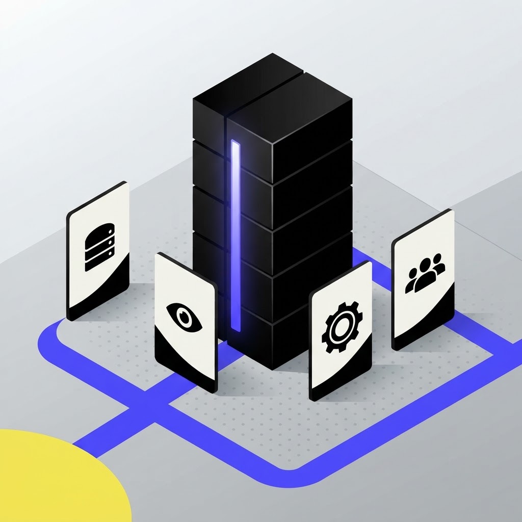 A vertical prism structure representing continuous KYC monitoring