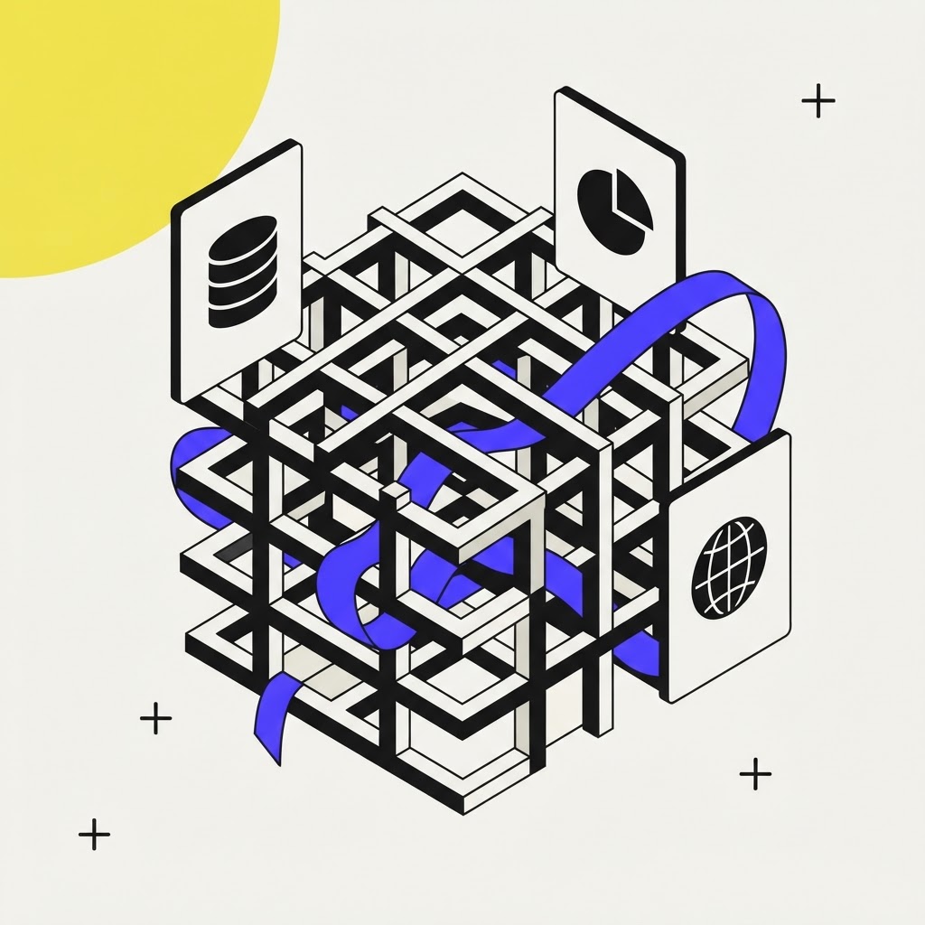 A systematic mesh grid representing a thorough audit of business listings