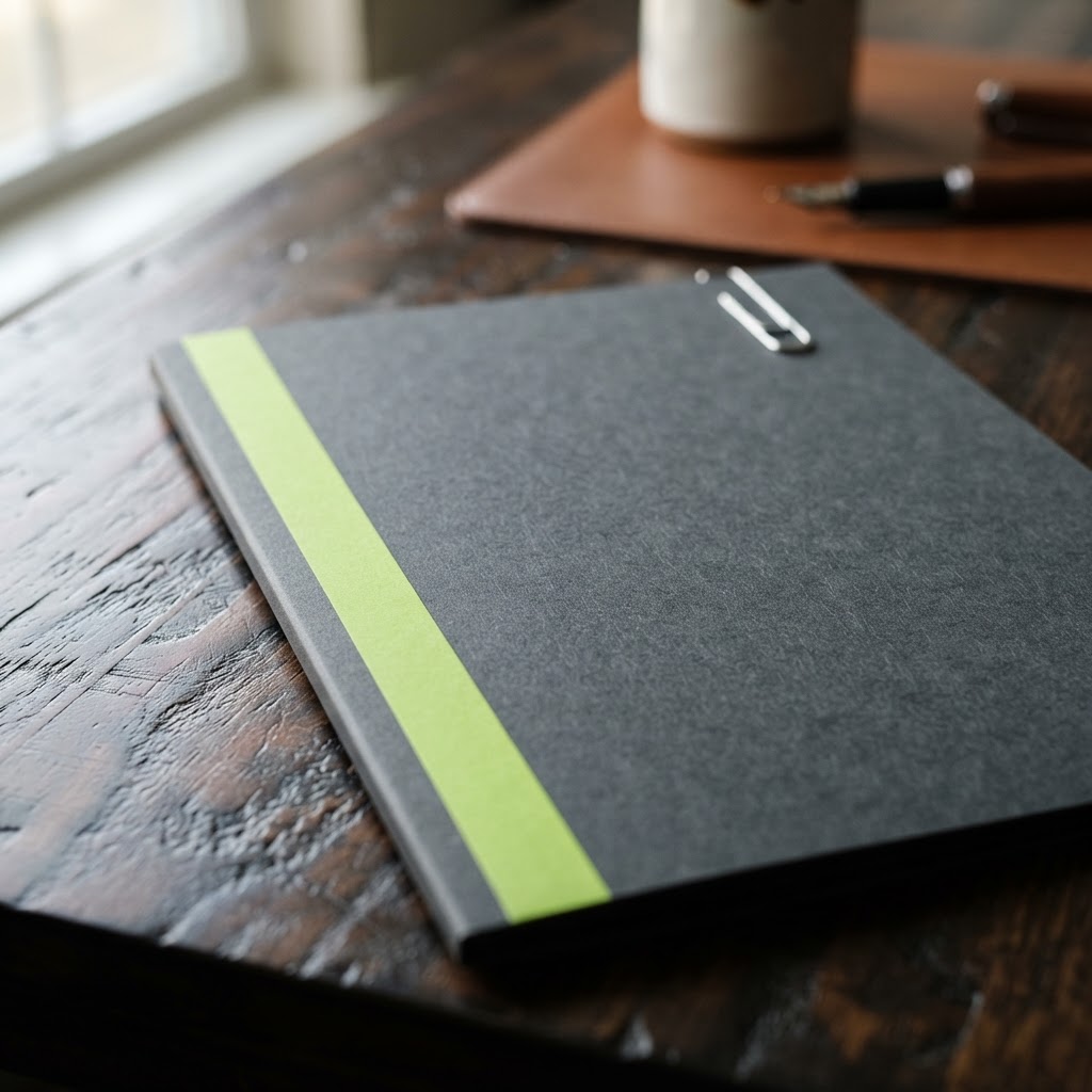 High stakes research folder with green status indicator