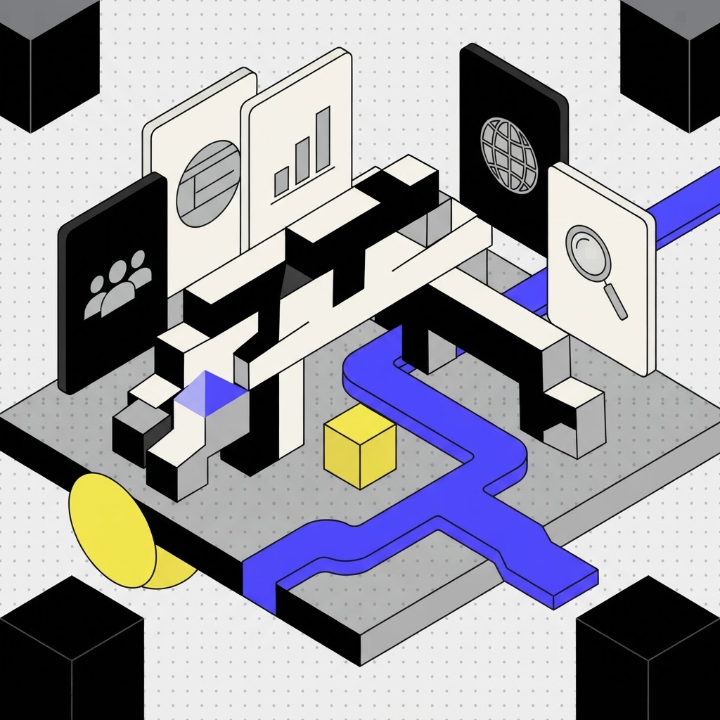 Geometric bridge structure representing system integration