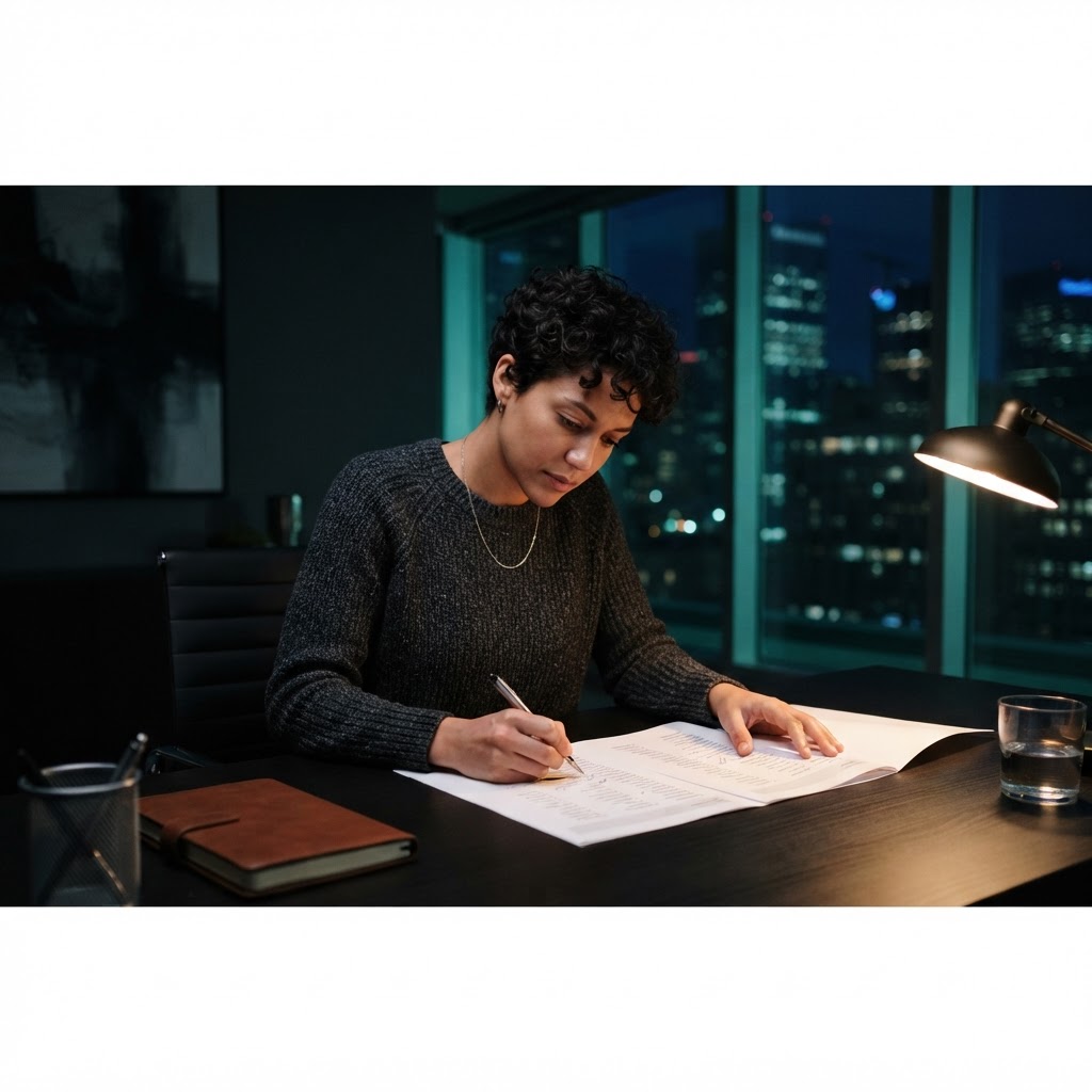 A founder carefully curating a professional investor list