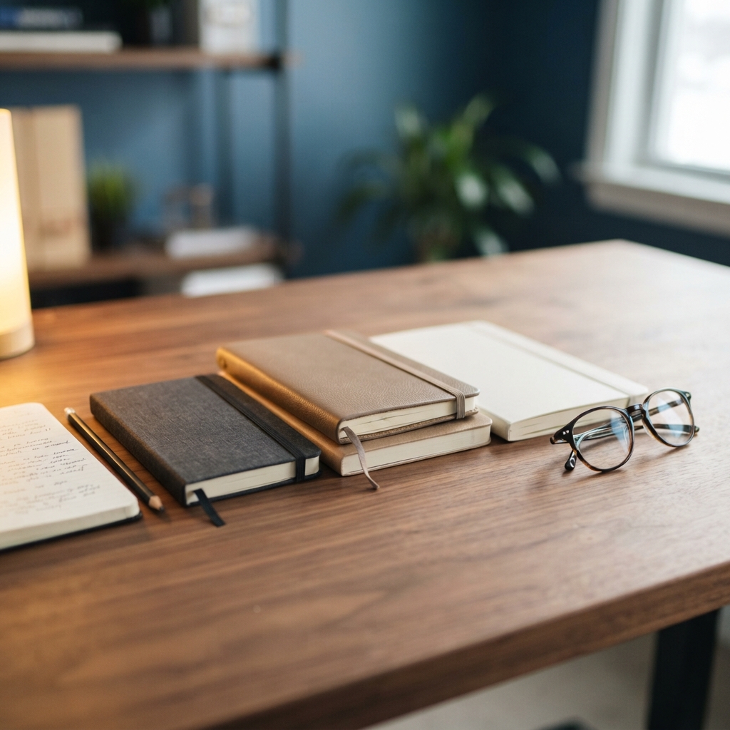 An organized desk representing clarity and simplicity