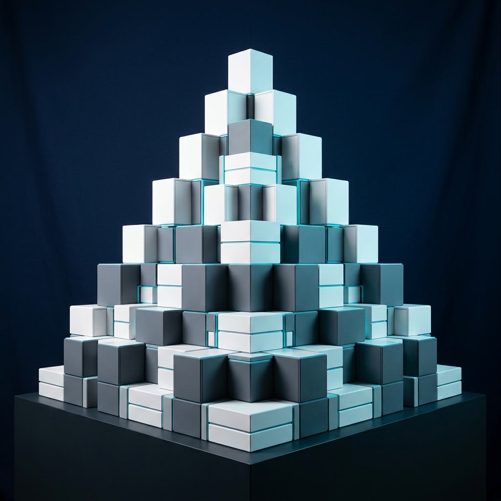 Modular stacked architecture with structured lighting