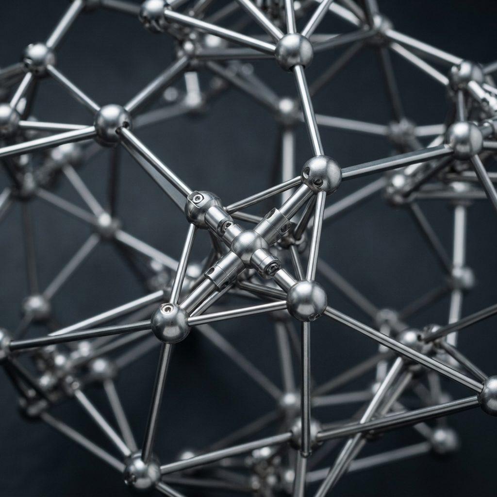 Polished metallic lattice structure with interconnected nodes