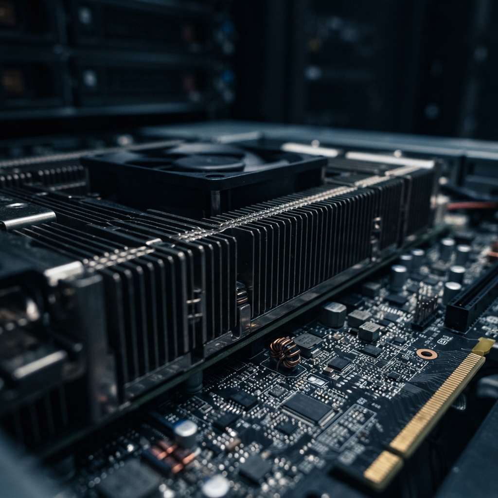 Macro view of high performance server hardware components