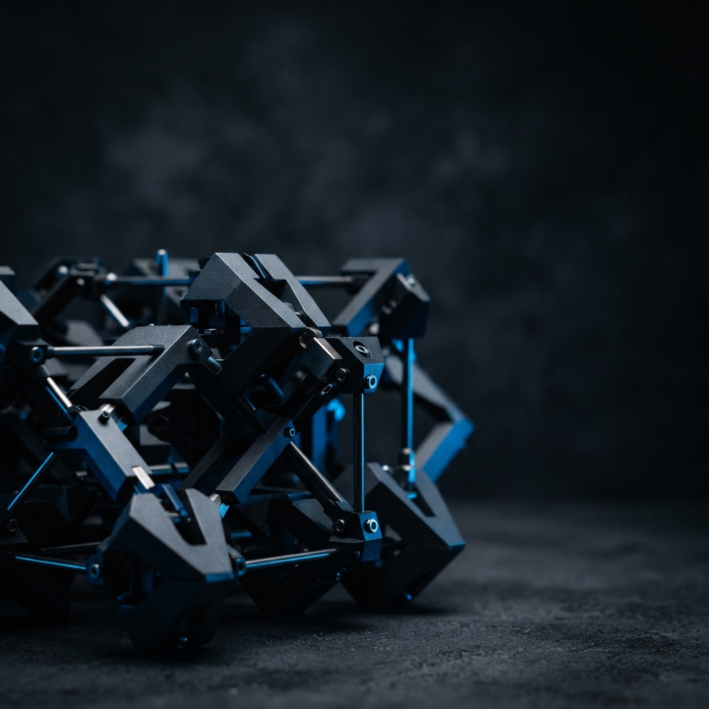 Macro view of geometric architectural model