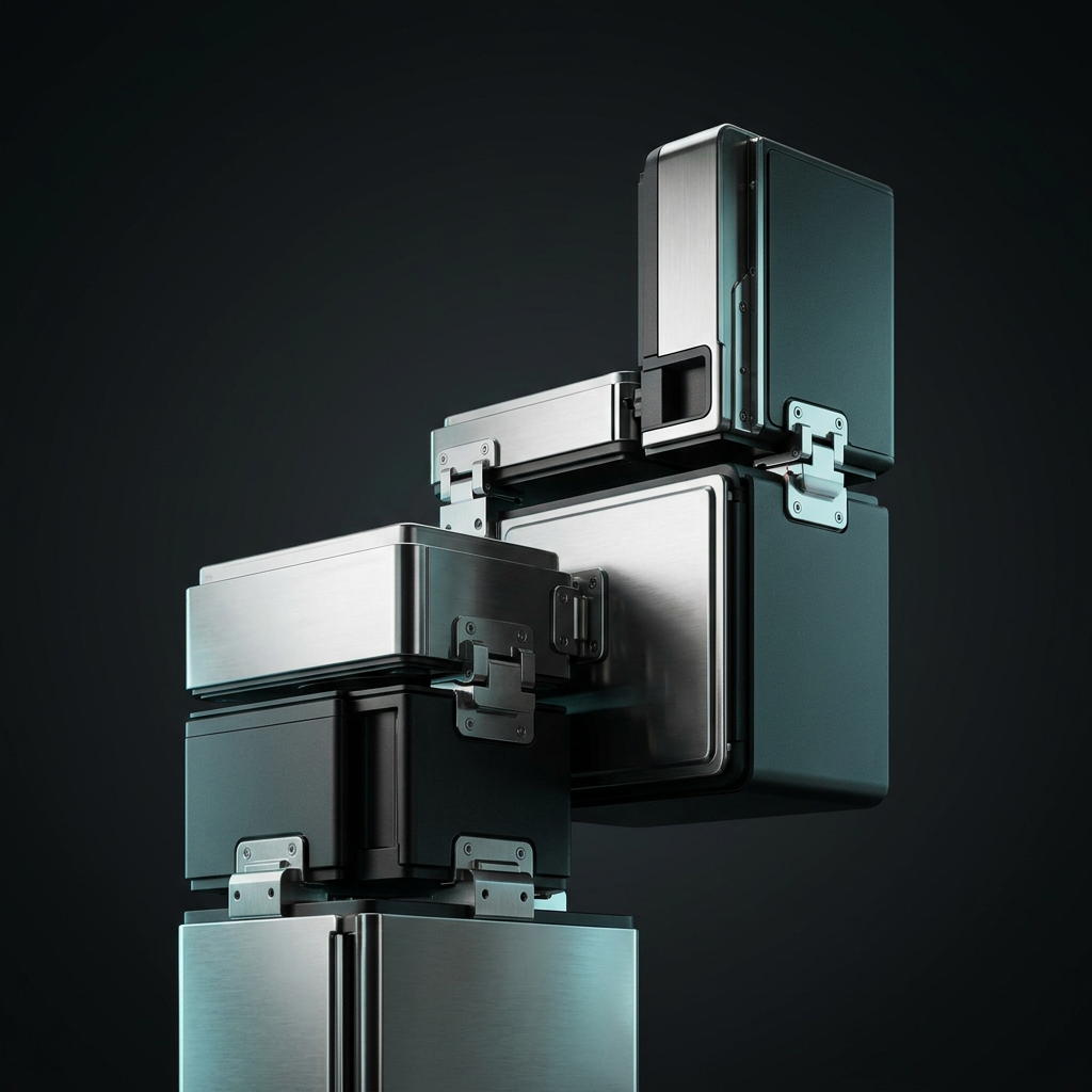 Modular hardware components in structured arrangement