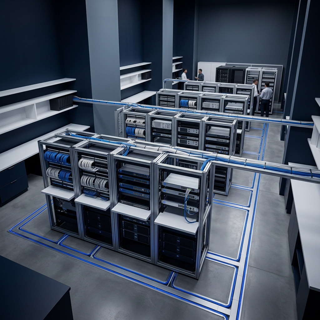 Modular networking infrastructure with interconnected data nodes