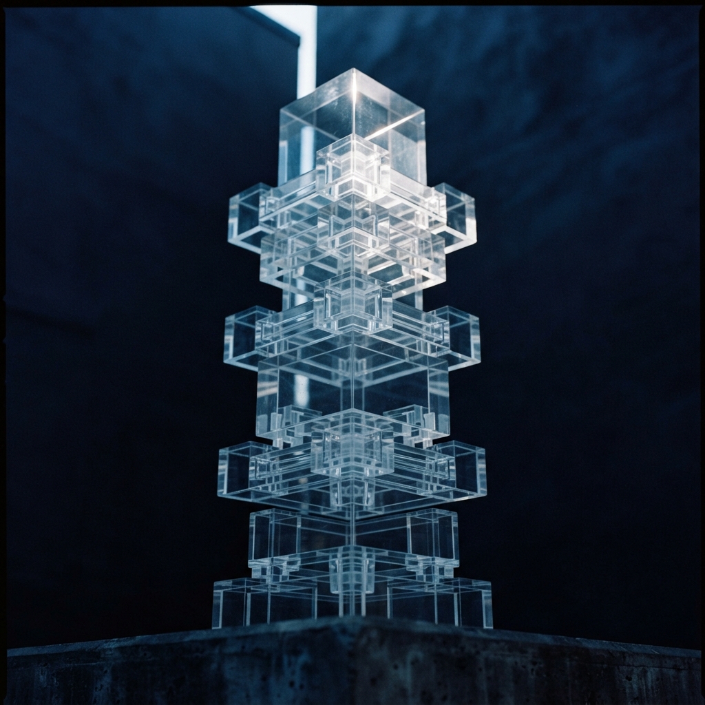 Stacked transparent modular structural components