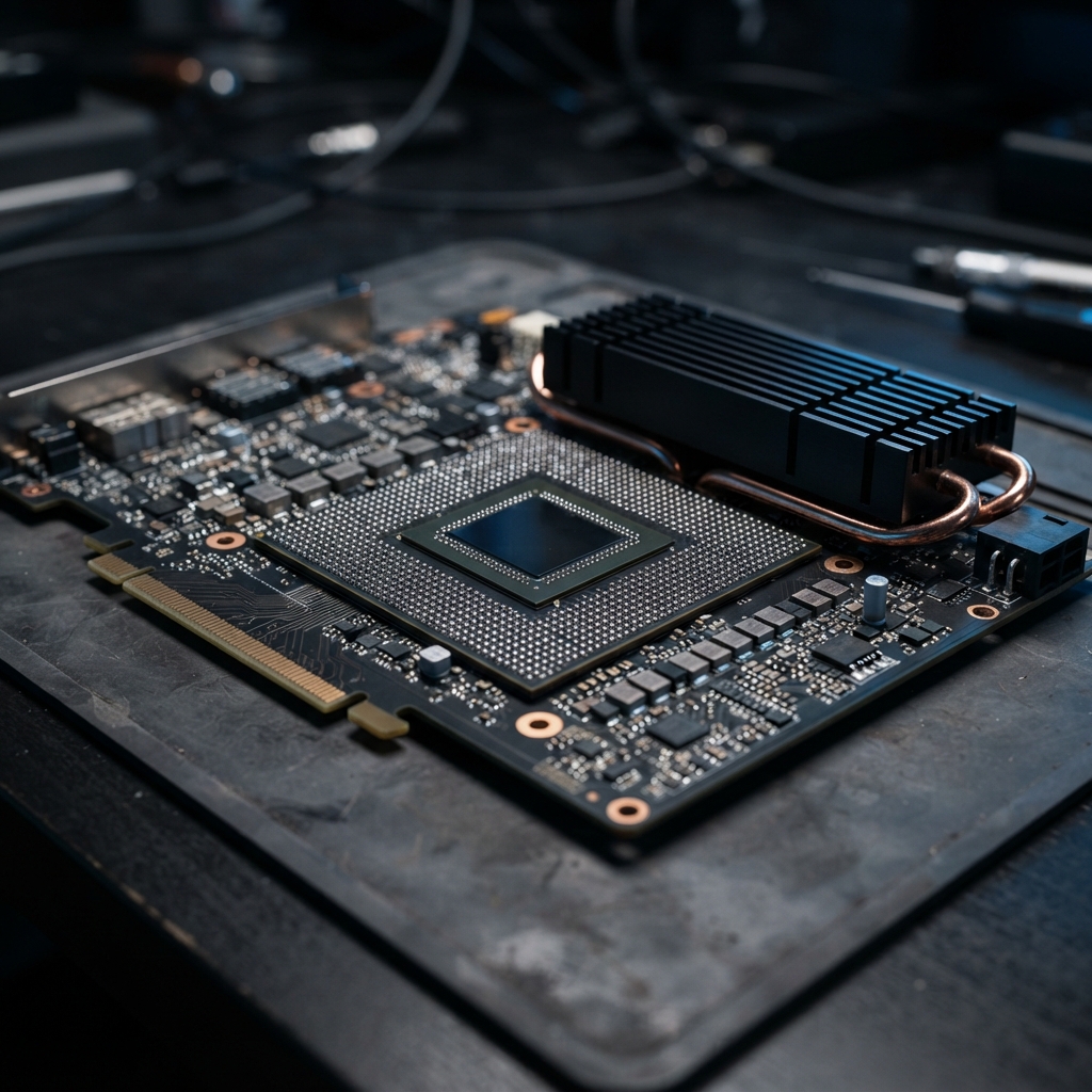 Close up of high performance computer vision hardware