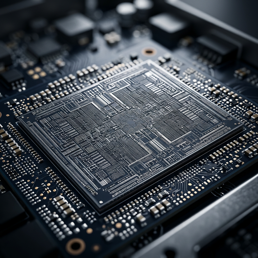 Macro detail of high-performance GPU processor