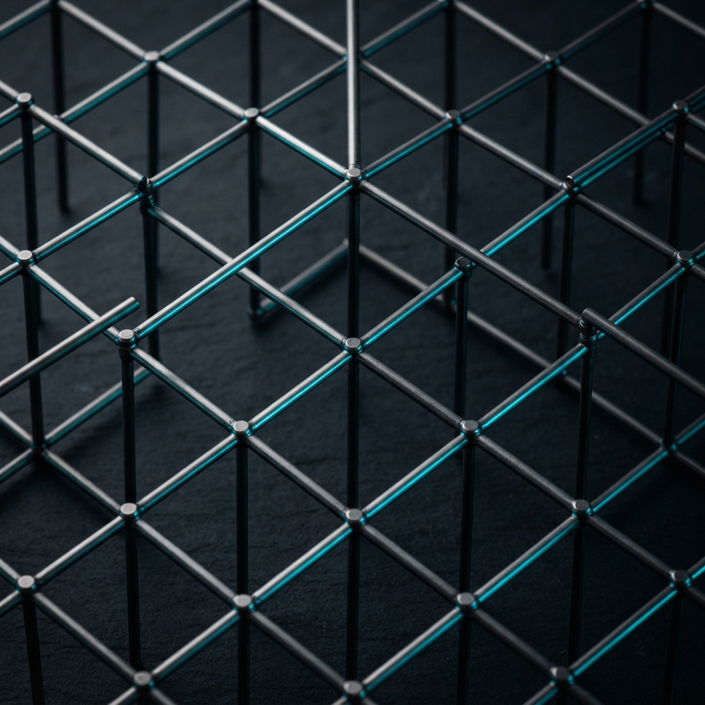 Abstract geometric structure representing connectivity and precision