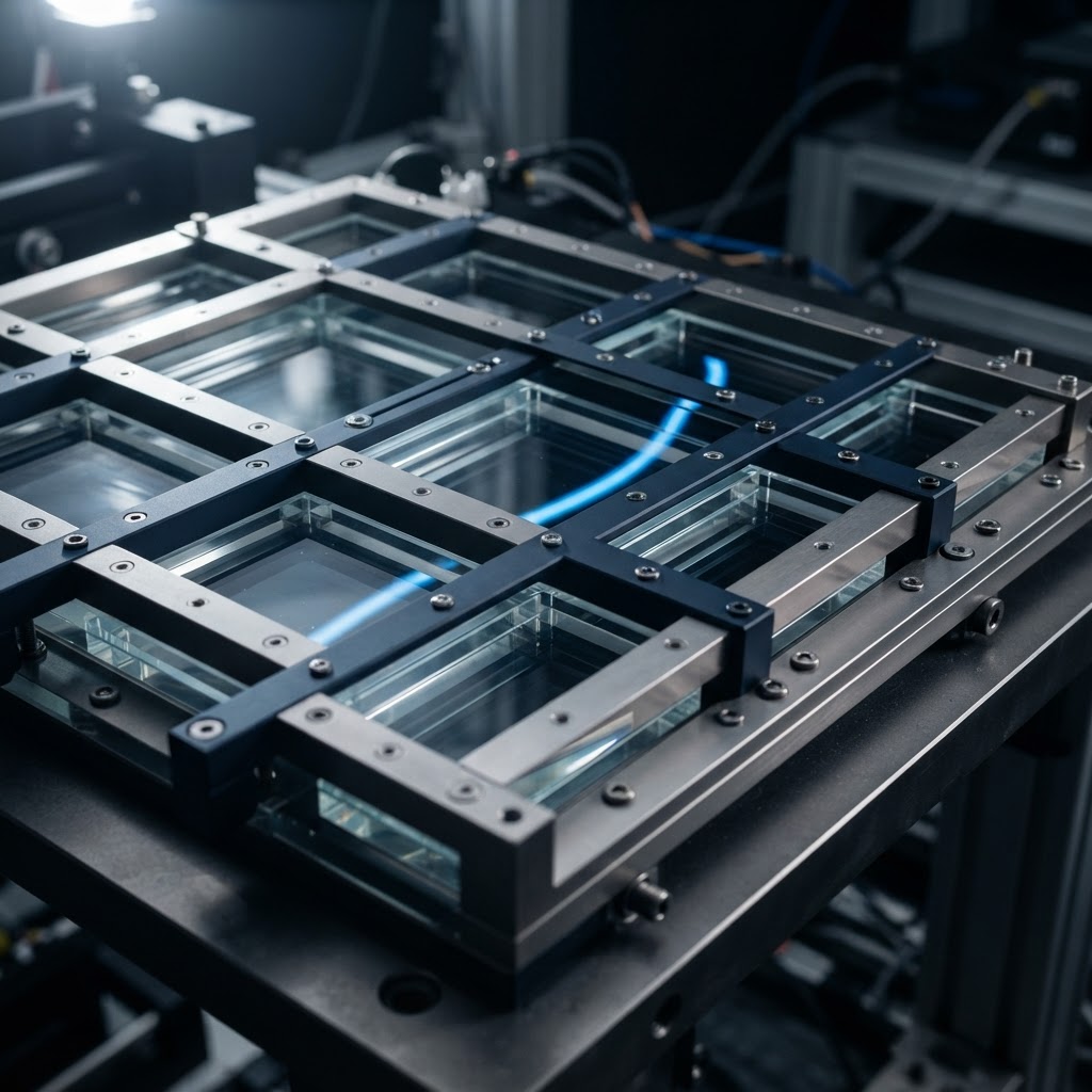 Precision layered glass and metallic plates