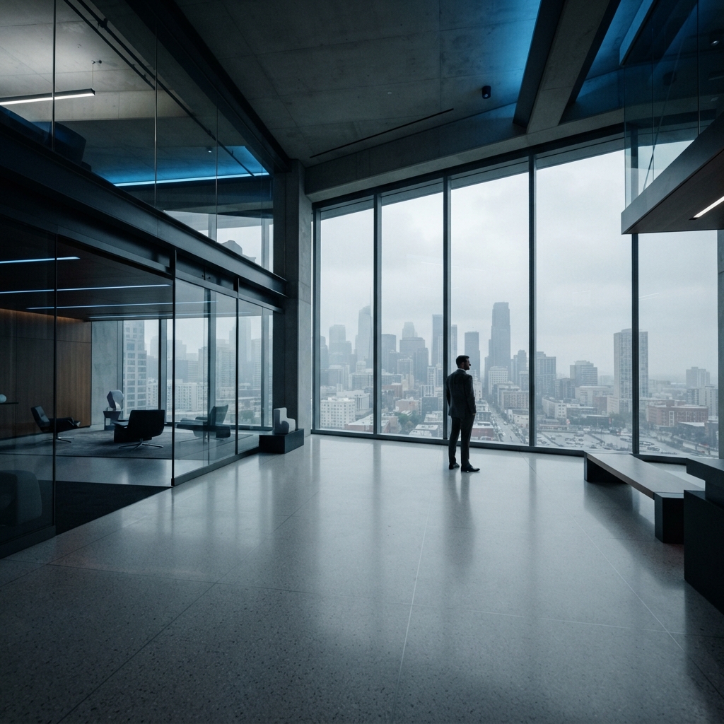 Architectural interior of a modern office space